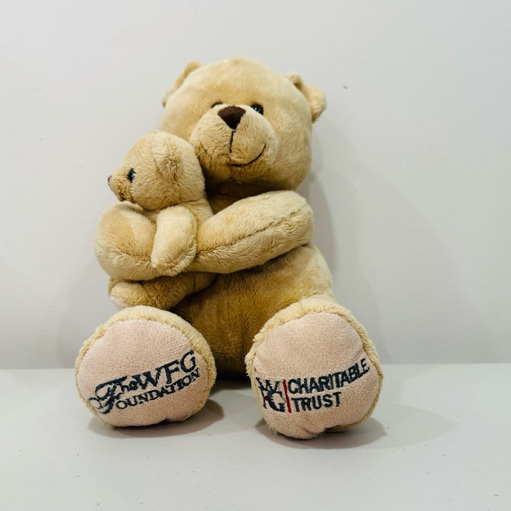 WFG Foundation Charitable trust Brown Plush Bear and baby